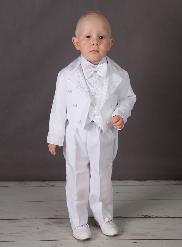 costume blanc baptême