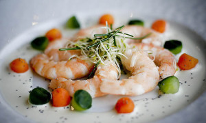 manger des crevettes